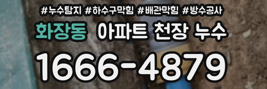 화장동 아파트 천장 누수