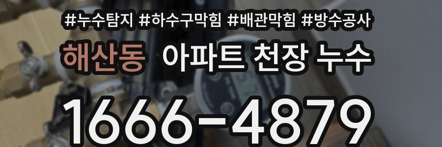 해산동 아파트 천장 누수