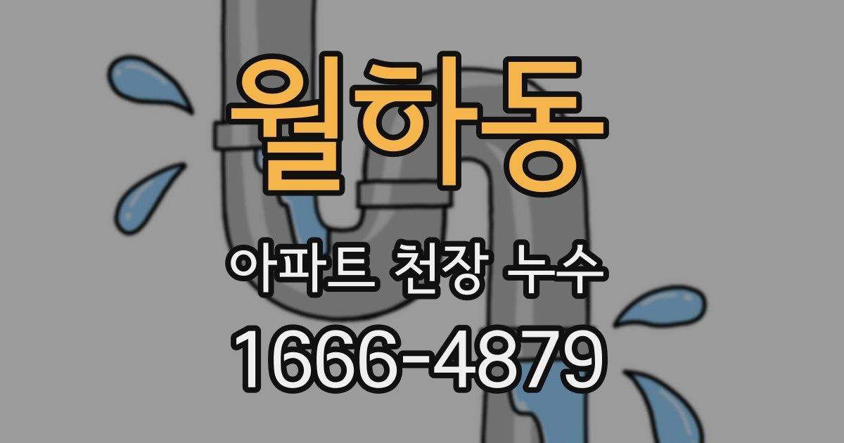월하동 아파트 천장 누수