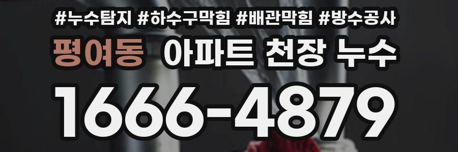 평여동 아파트 천장 누수