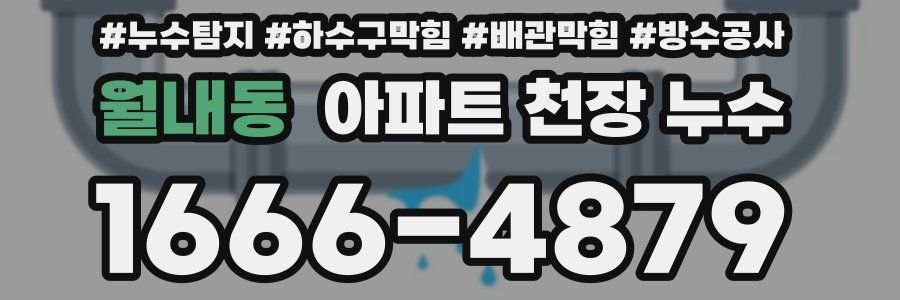 월내동 아파트 천장 누수
