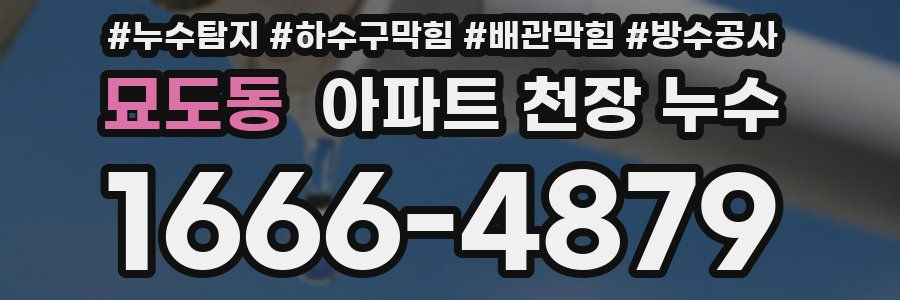묘도동 아파트 천장 누수