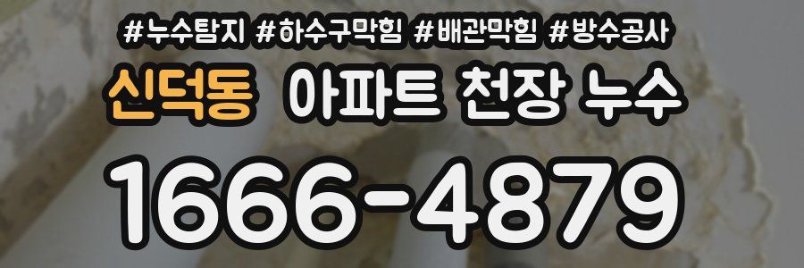 신덕동 아파트 천장 누수