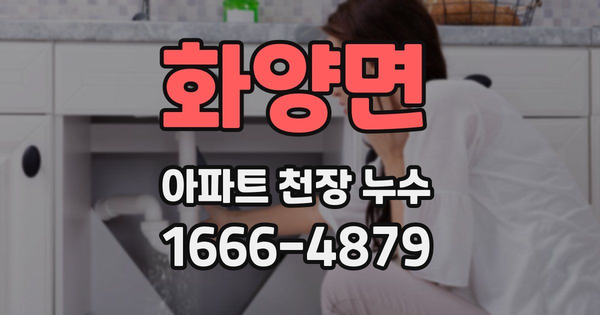 화양면 아파트 천장 누수