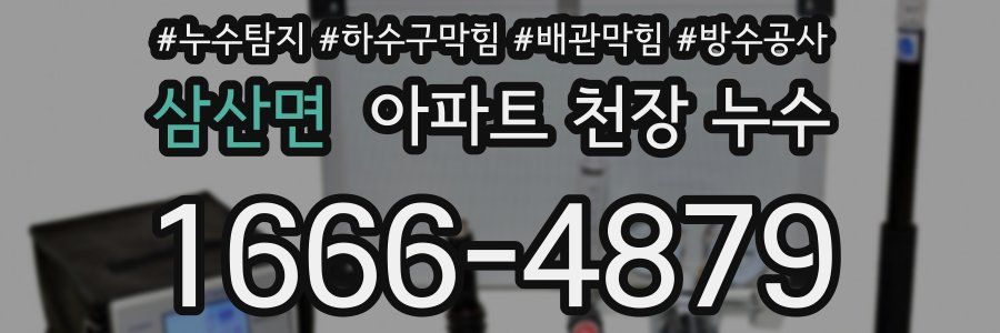 삼산면 아파트 천장 누수