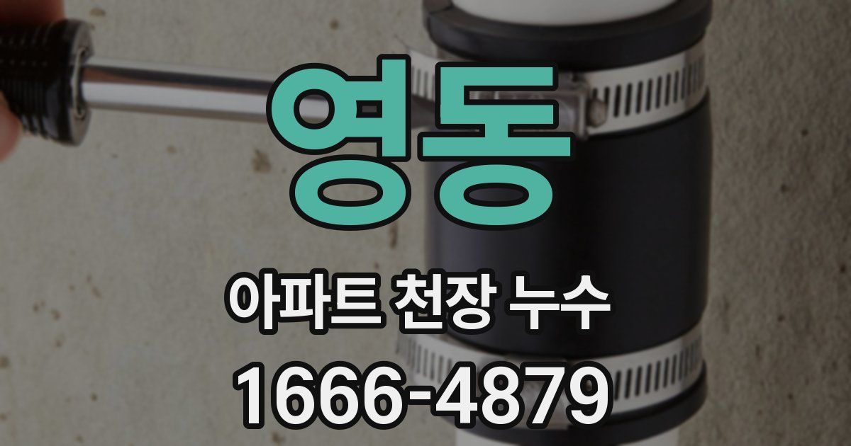 영동 아파트 천장 누수