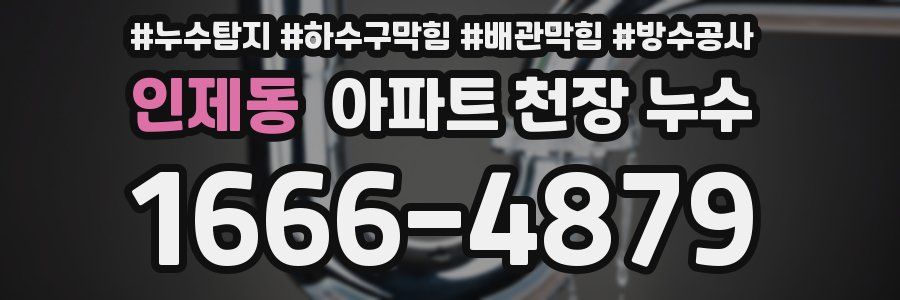 인제동 아파트 천장 누수