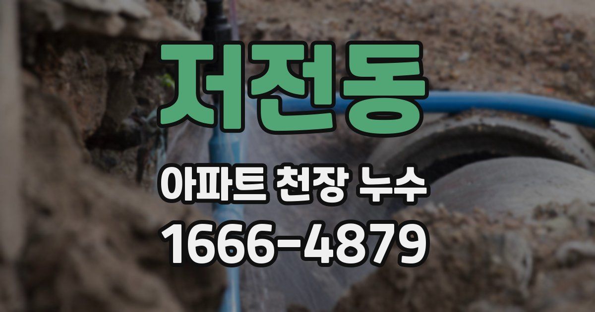 저전동 아파트 천장 누수
