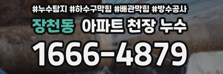 장천동 아파트 천장 누수