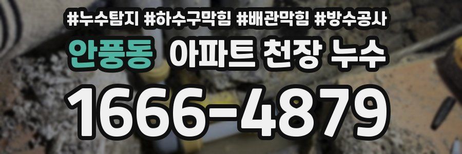 안풍동 아파트 천장 누수
