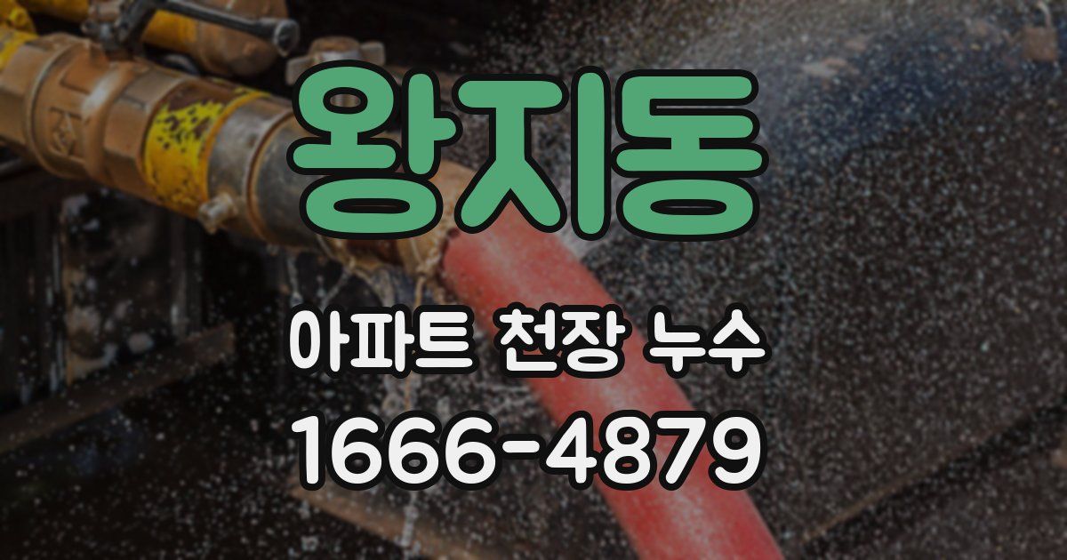 왕지동 아파트 천장 누수