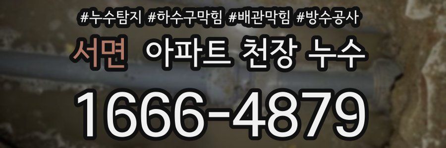 서면 아파트 천장 누수