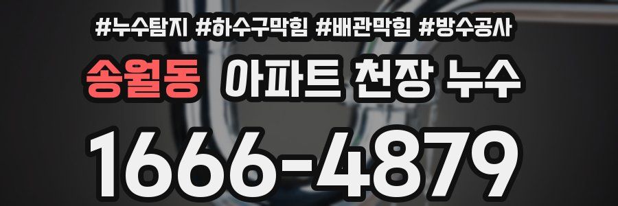 송월동 아파트 천장 누수