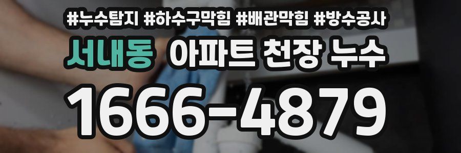 서내동 아파트 천장 누수