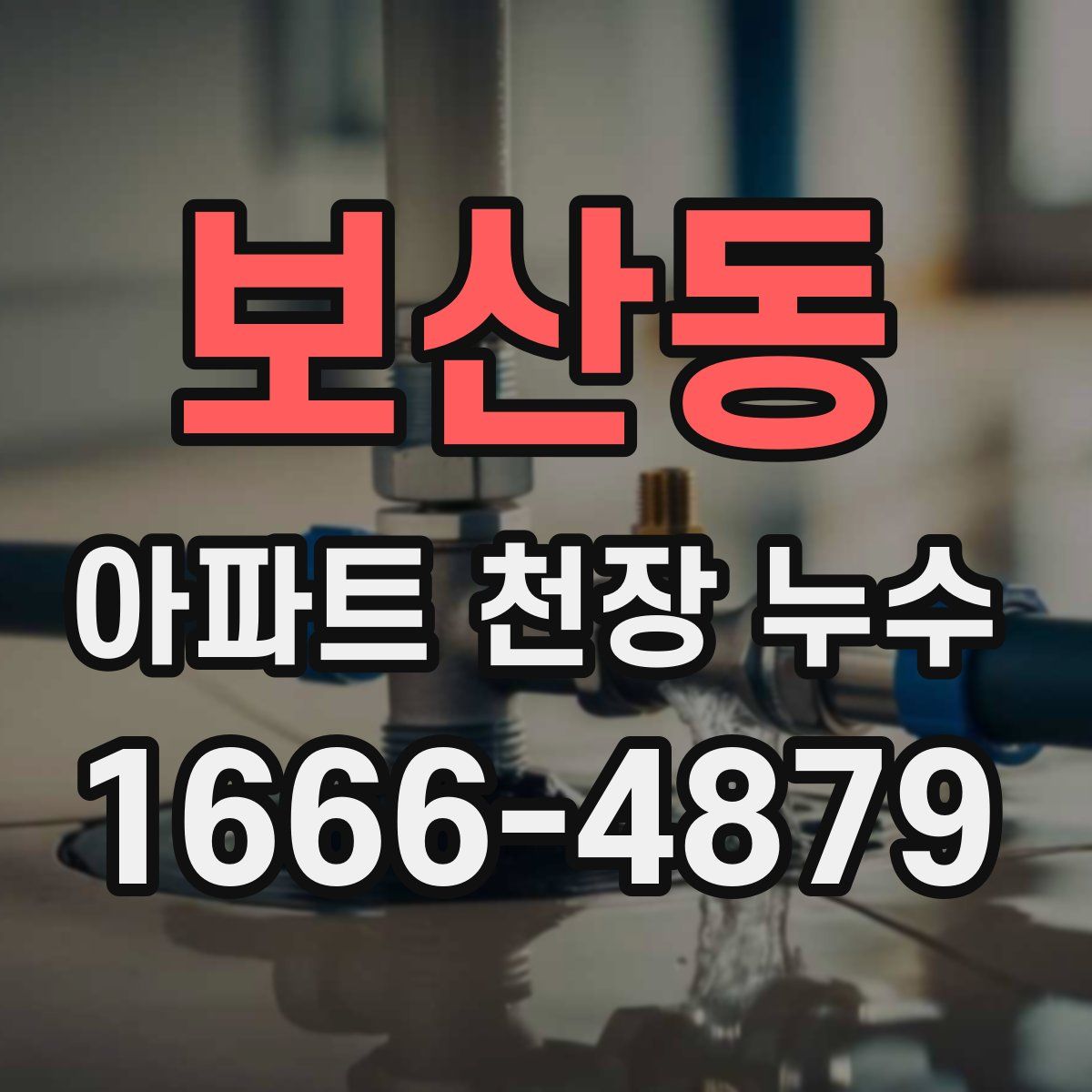 보산동 아파트 천장 누수