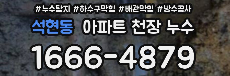 석현동 아파트 천장 누수