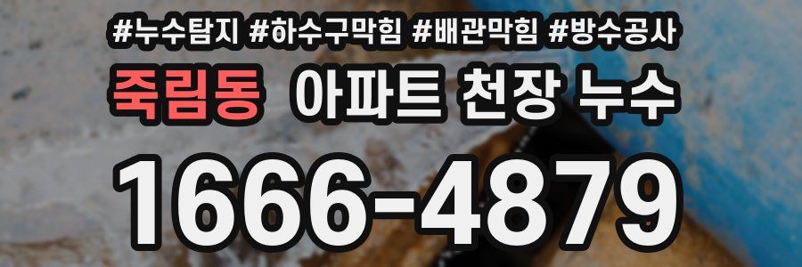죽림동 아파트 천장 누수