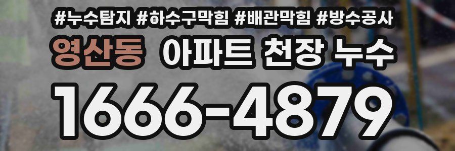 영산동 아파트 천장 누수