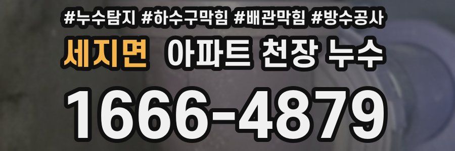 세지면 아파트 천장 누수
