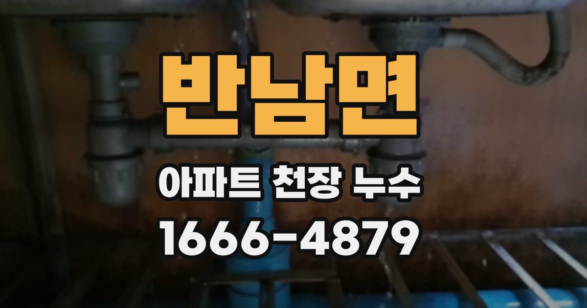반남면 아파트 천장 누수