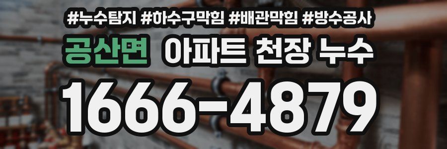 공산면 아파트 천장 누수