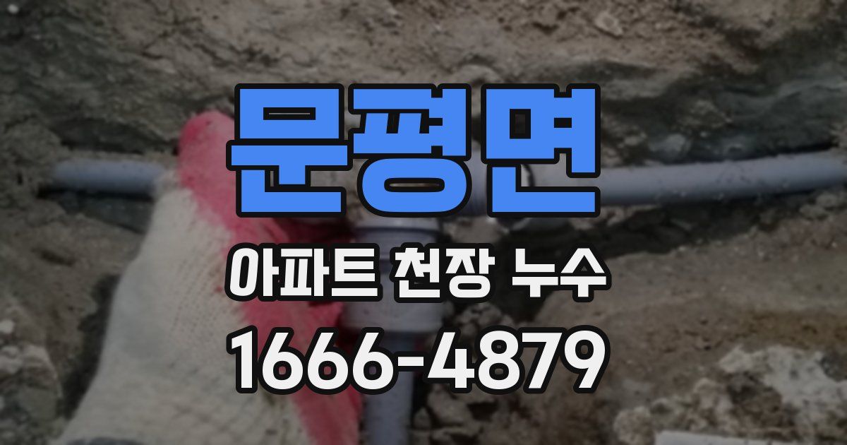 문평면 아파트 천장 누수