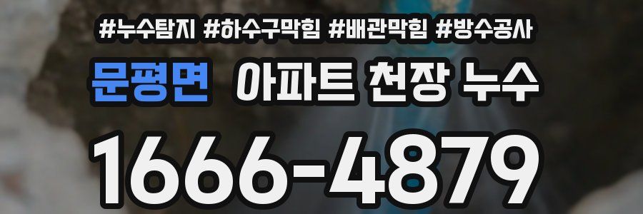 문평면 아파트 천장 누수