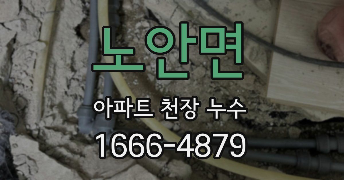 노안면 아파트 천장 누수