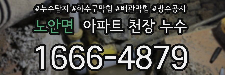 노안면 아파트 천장 누수