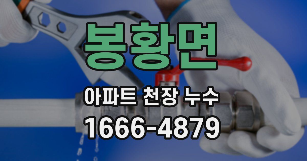 봉황면 아파트 천장 누수