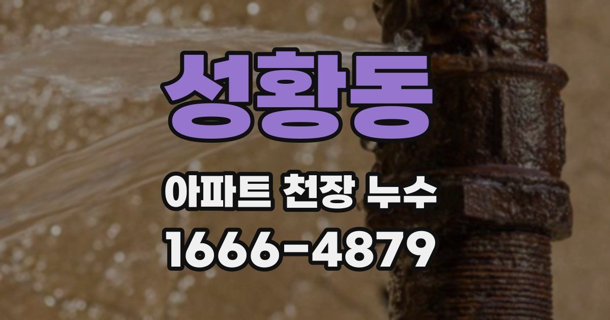 성황동 아파트 천장 누수