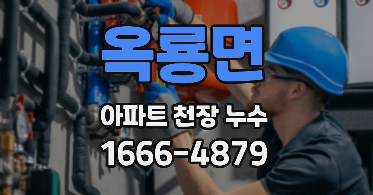옥룡면 아파트 천장 누수