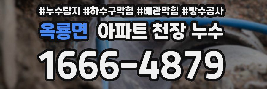 옥룡면 아파트 천장 누수