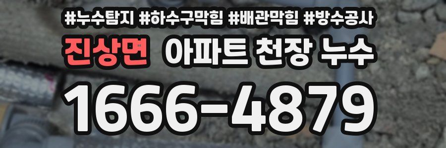 진상면 아파트 천장 누수