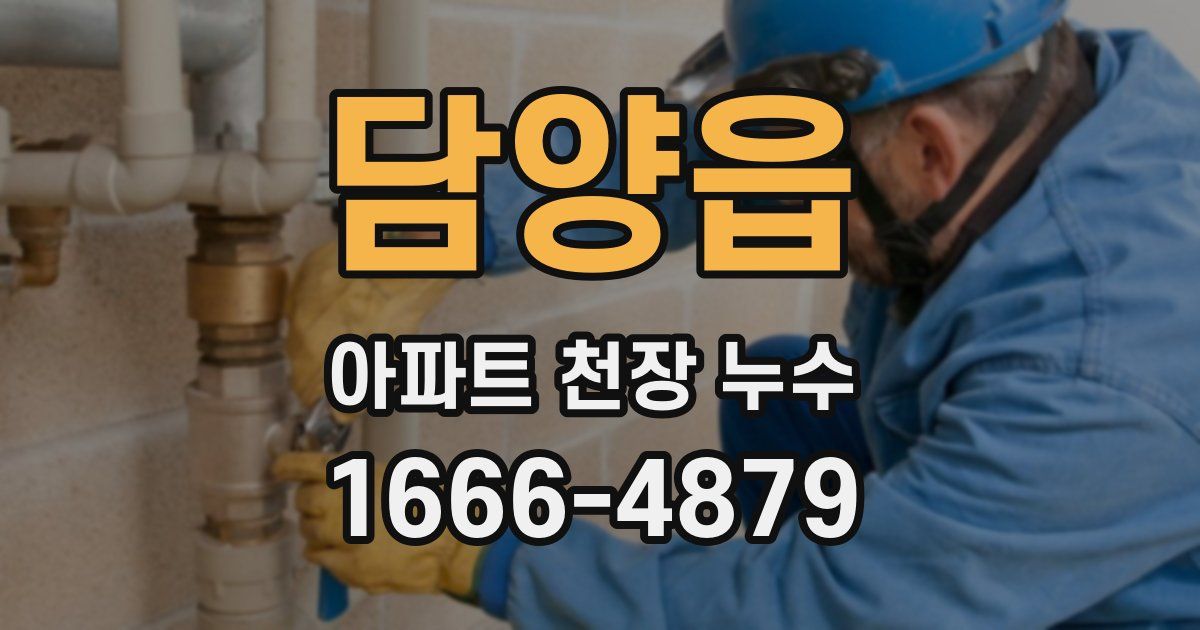 담양읍 아파트 천장 누수
