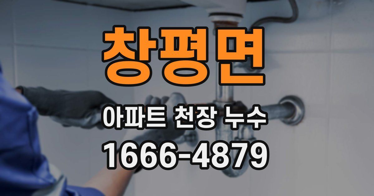 창평면 아파트 천장 누수