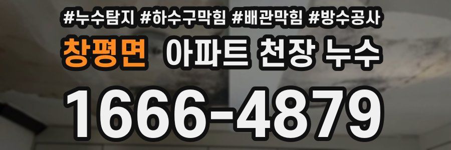 창평면 아파트 천장 누수