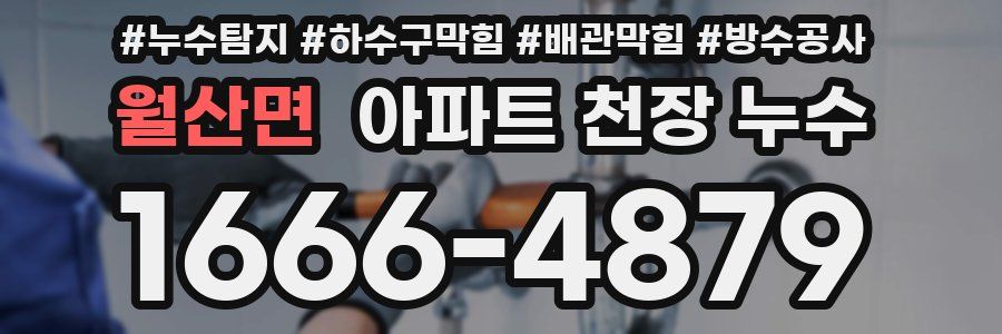 월산면 아파트 천장 누수