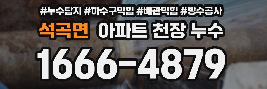 석곡면 아파트 천장 누수