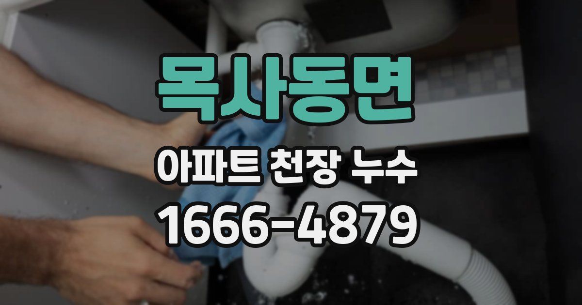 목사동면 아파트 천장 누수
