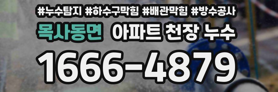 목사동면 아파트 천장 누수