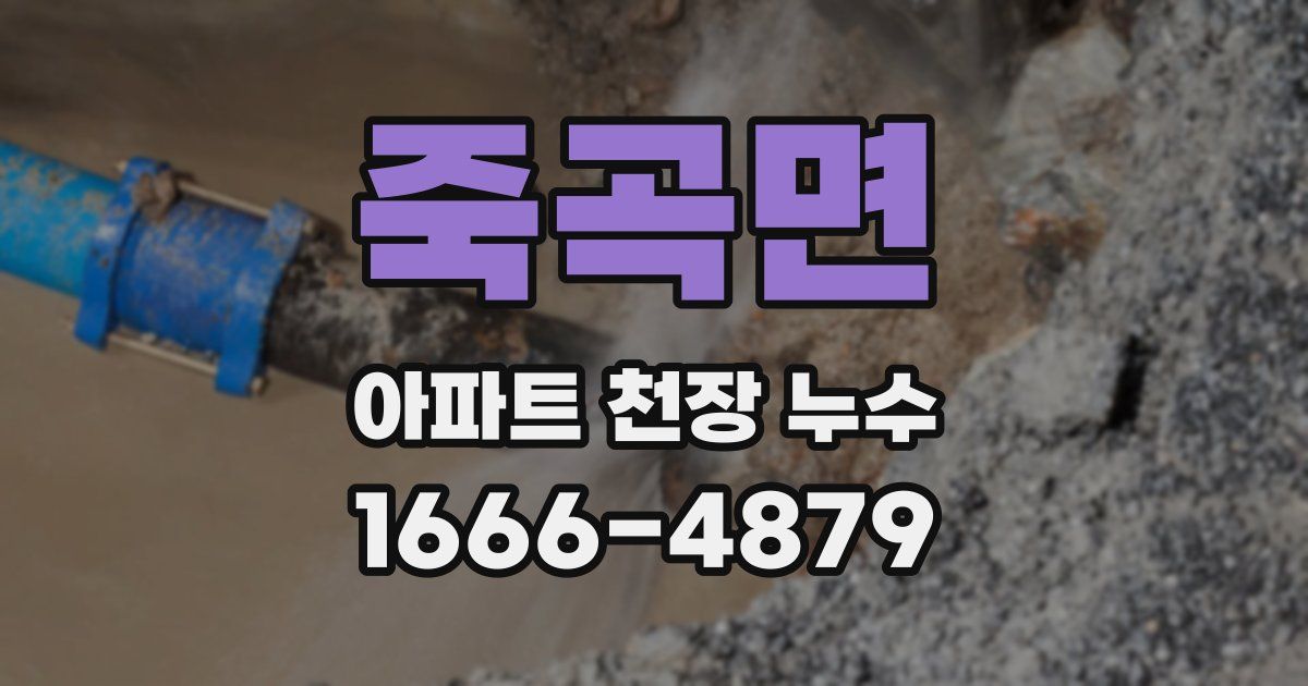 죽곡면 아파트 천장 누수