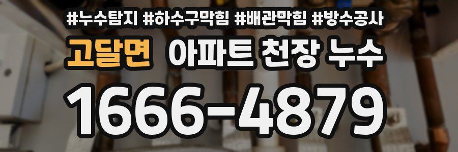 고달면 아파트 천장 누수