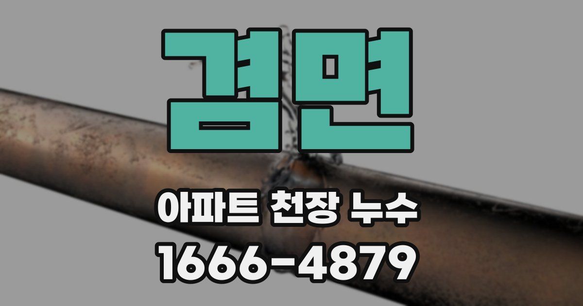 겸면 아파트 천장 누수