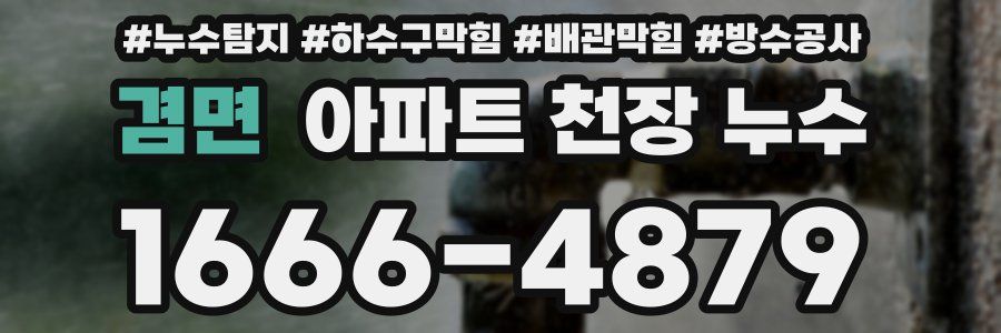 겸면 아파트 천장 누수