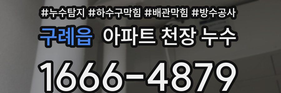 구례읍 아파트 천장 누수