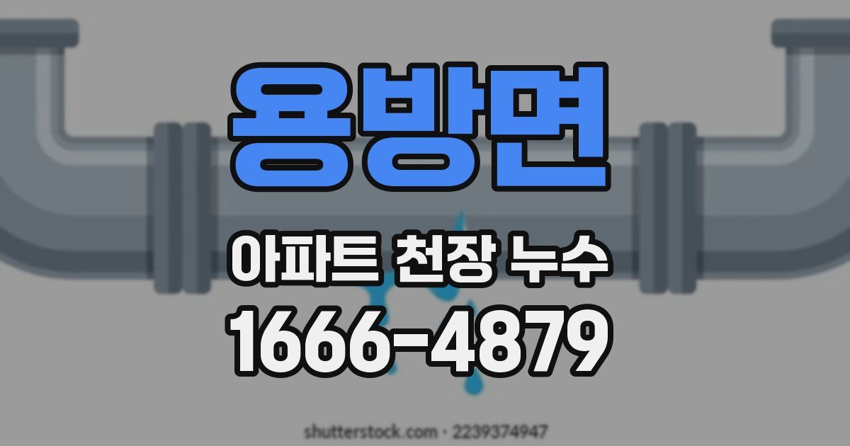 용방면 아파트 천장 누수