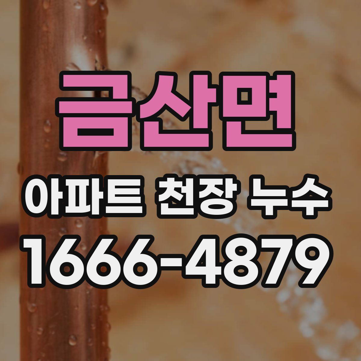 금산면 아파트 천장 누수