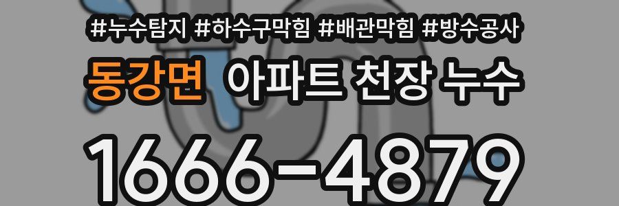 동강면 아파트 천장 누수