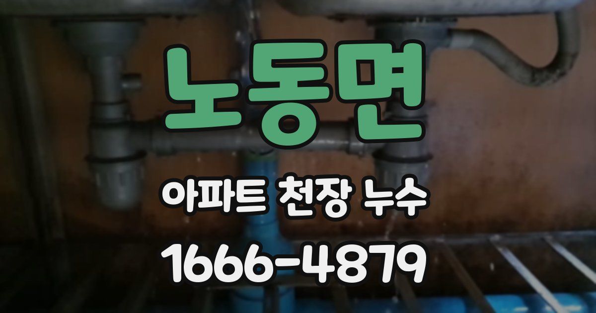 노동면 아파트 천장 누수